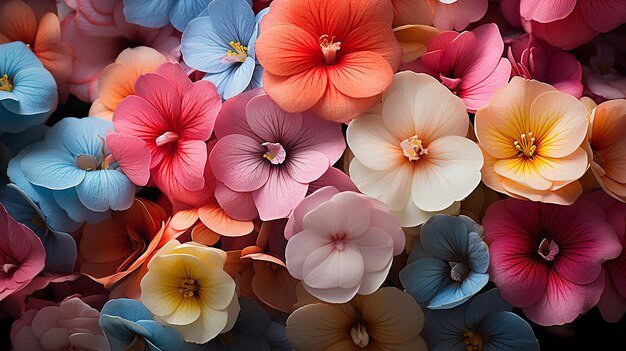 Foto boeiend tapijt van sleutelbloemen