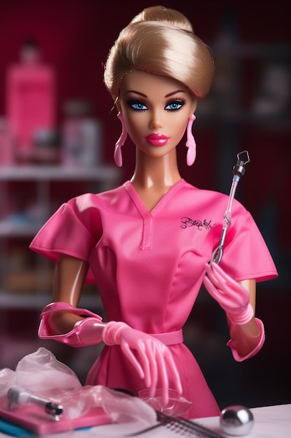 Boeiende Barbie pop tijdloze schoonheid