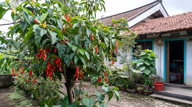 Boeiende chili boom Een levendige aanblik in Cilacap Indonesië Landschap 24 oktober 2023 AR 1