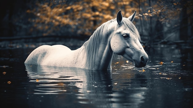 Boeiende eenhoorn-ai-fotografie die de betoverende schoonheid van deze mythische wezens vastlegt