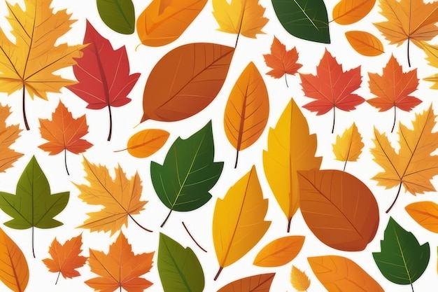Boeiende herfstsymfonie Een betoverend tapijt van vallende bladeren in de omhelzing van de natuur
