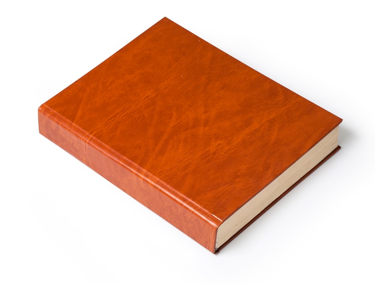 Foto boek op een witte achtergrond
