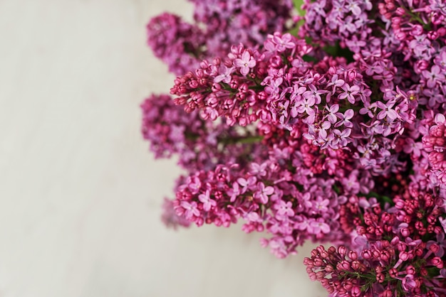 Boeket van paarse lila bloemen