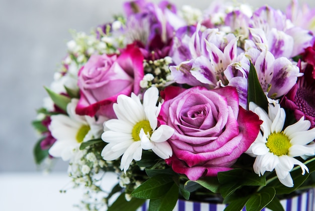 Boeket van roze bloemen