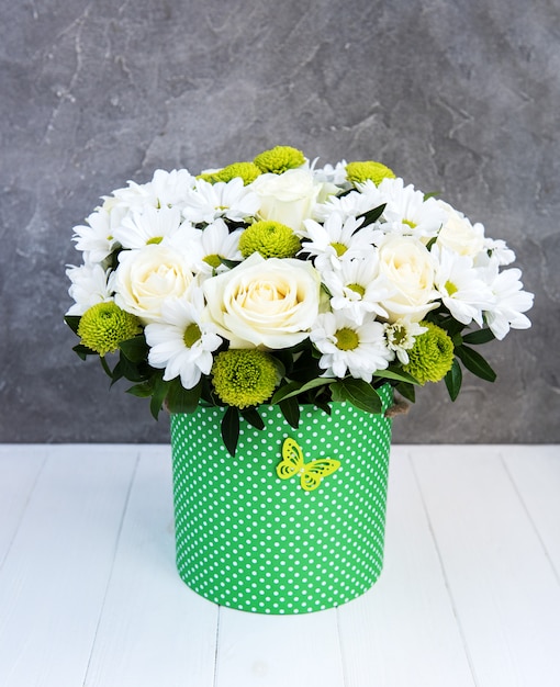 Boeket van witte bloemen