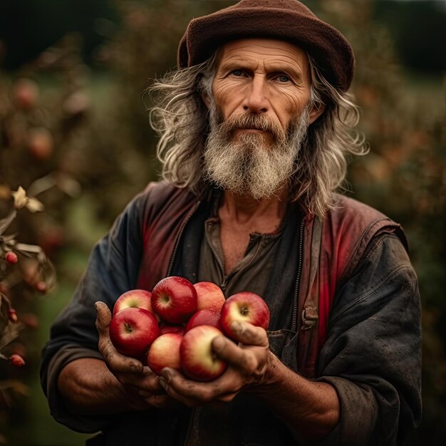 boer oogst appels