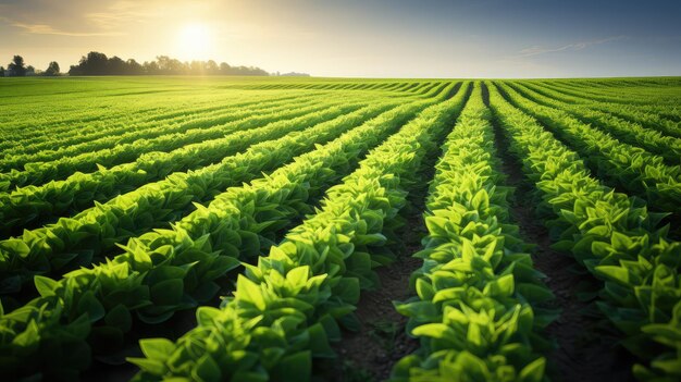 Boerderijplanten van sojabonen