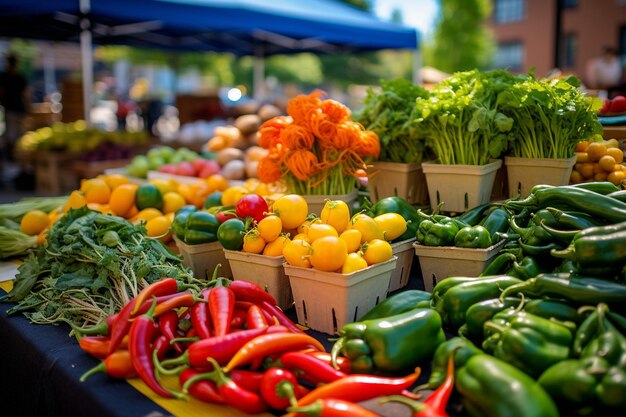 Boerenmarkt vol met zomerproducten