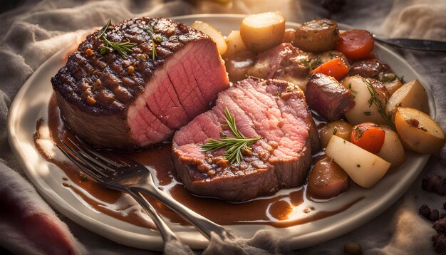 Boeuf Bourgignon Filet Mignon Beefsteak