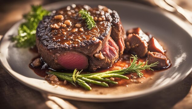 Boeuf bourgignon filet mignon beefsteak