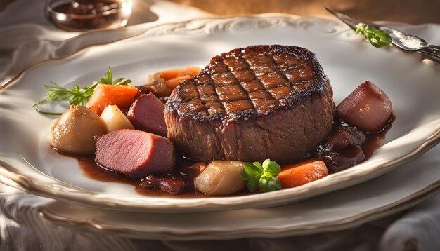 Boeuf Bourgignon Filet Mignon Biefstuk