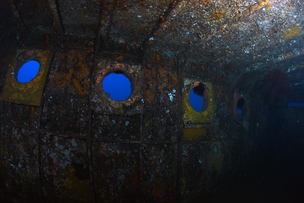 Boga ship wreck. Sea life of Tulamben, Bali, Indonesia.