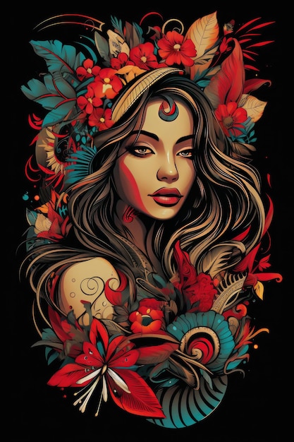 Bohemian Design Professional tshirt design vector