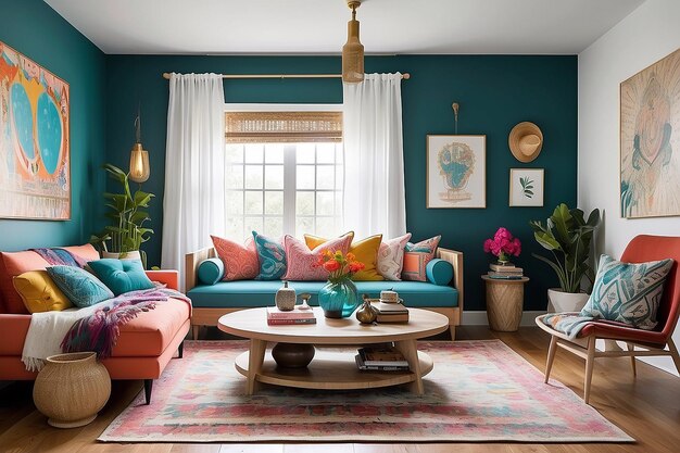 Bohemian Eclectic Living Space Design Your Focal Point