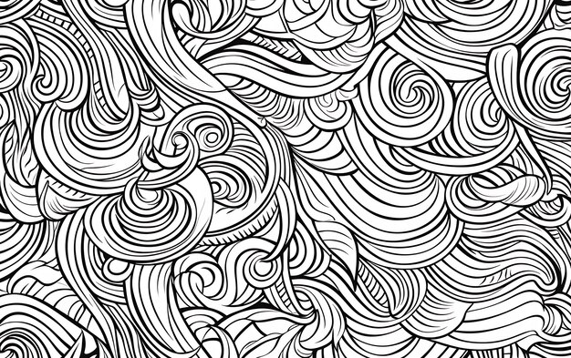 Bohemian Mindful Patterns Coloring page black and white