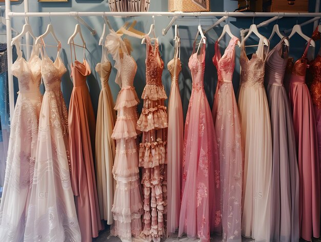 보호 우아한 빈티지 영감을 받은 먼지 분홍색 댄스 드레스 컬렉션