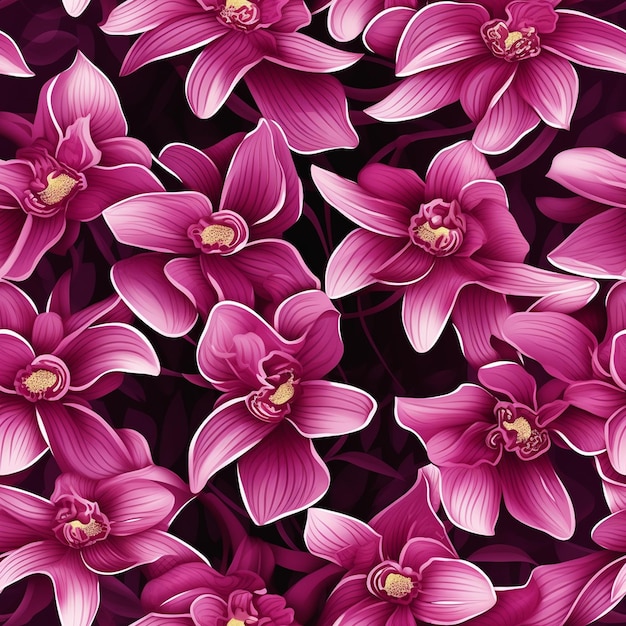 Boho floral pattern