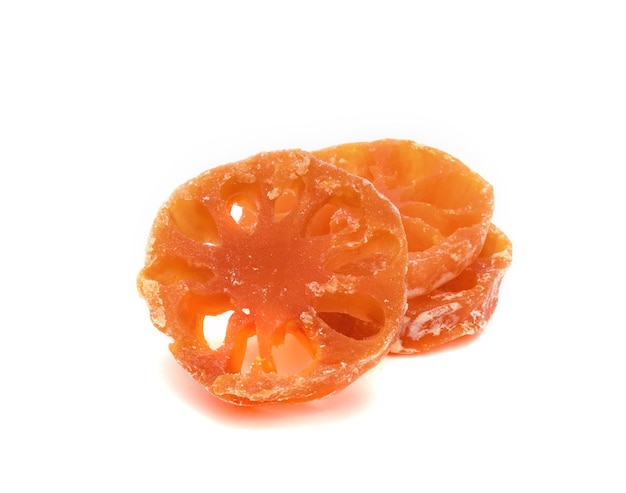 시럽에 인 베일 과일 태국 디저트 에글 마멜로스