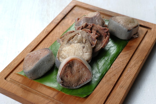 boiled beef tongue ,ready for cook