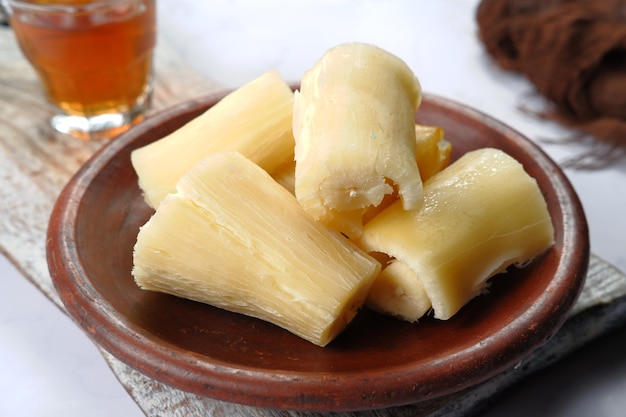 boiled Cassava or Singkong Rebus,