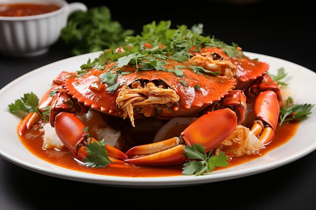 Boiled Crab in Tomato Sauce AI