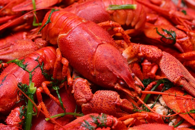 Boiled crawfish