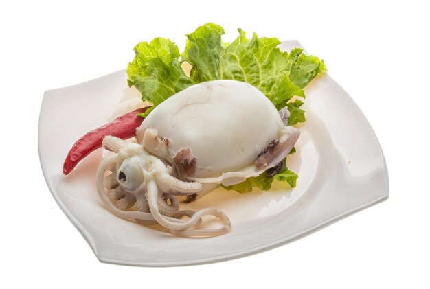 Photo boiled cuttlefish