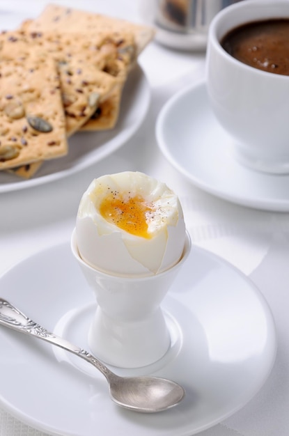 Boiled egg for breakfast