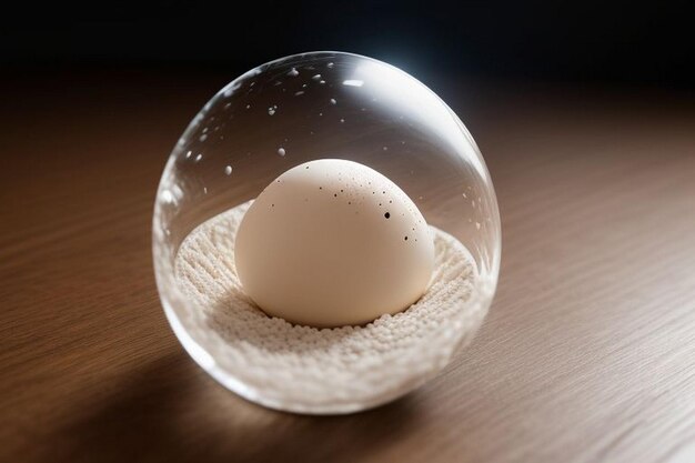 Foto uovo bollito su uno sfondo bianco