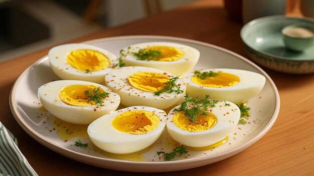 Boiled eggs are delicious