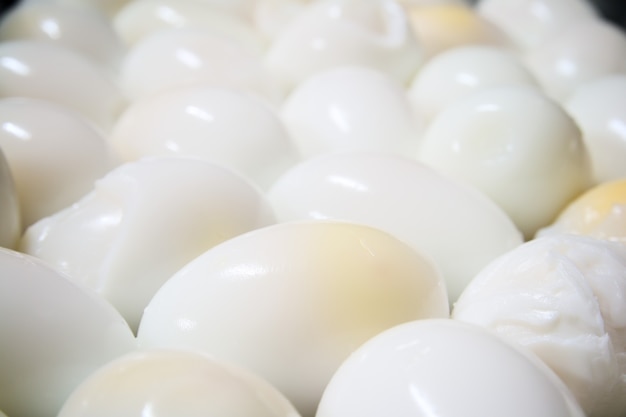 Boiled eggs background