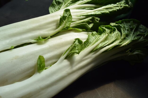 Photo bok choy closeup