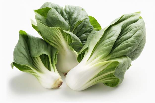 Bok Choy Op Een Witte Achtergrond Generatieve AI