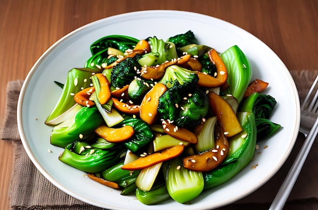 Bok Choy Stir Fry vegan recipe