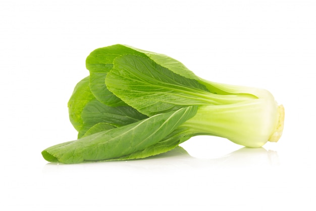 Bok choy vegetable isolated on the white background