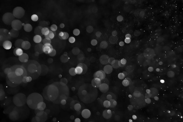 Photo bokeh abstract background with base black and white monochrome color for make your color