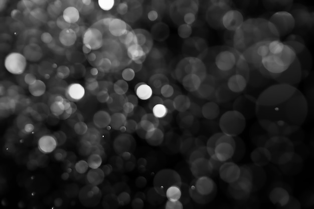 Photo bokeh abstract background with base black and white monochrome color for make your color