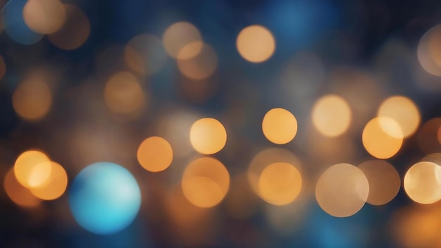 Bokeh abstract background with blue color