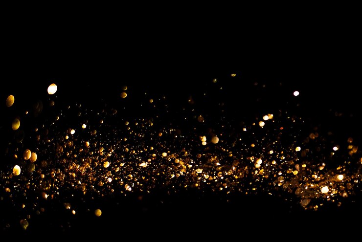 Photo bokeh abstract background with glitter lights blurred soft vintage colored