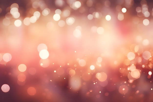 Bokeh Abstract Background with Glitter Lights Blurred Soft vintage colored