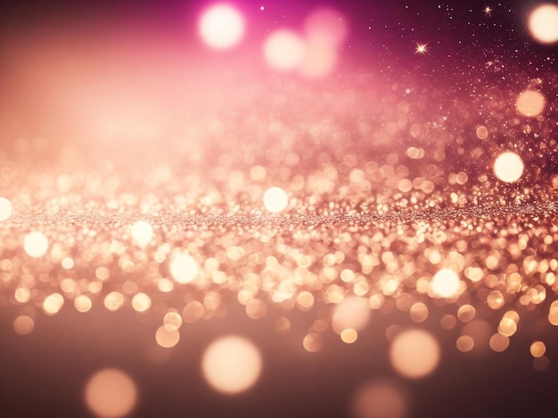 Bokeh abstract background with glitter