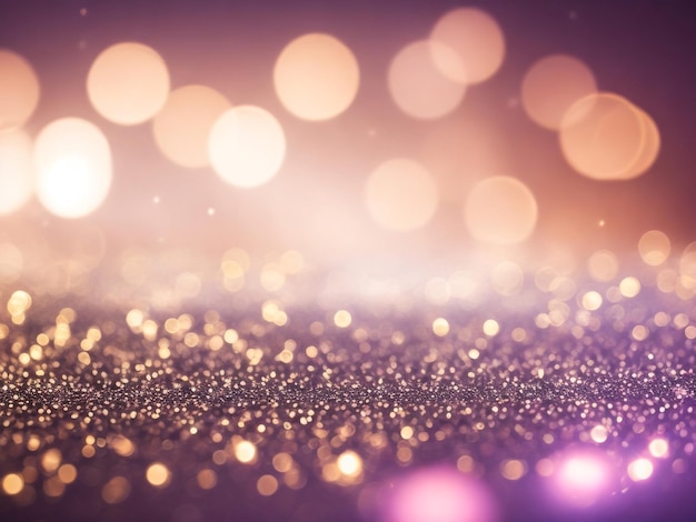 Bokeh Abstract Background with Glitter