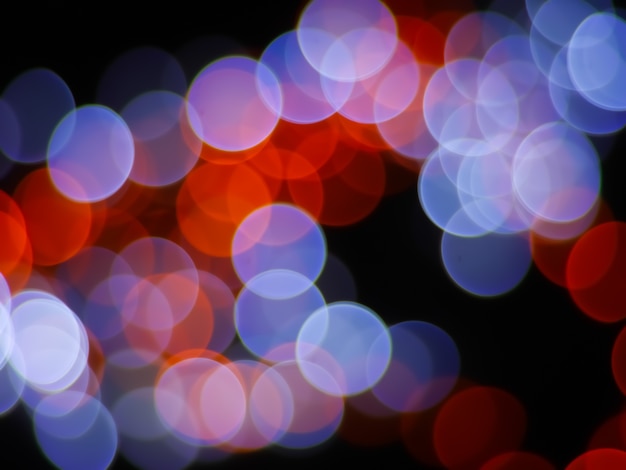bokeh abstract background with red blue light color