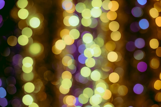 Bokeh background out of focus lights Christmas and Happy New Year defocused abstract background