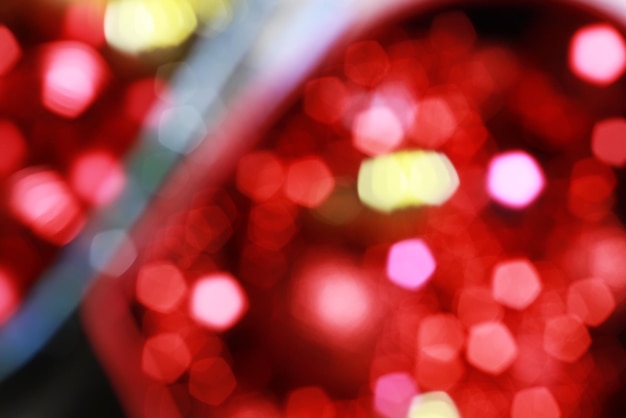 Bokeh background red yellow