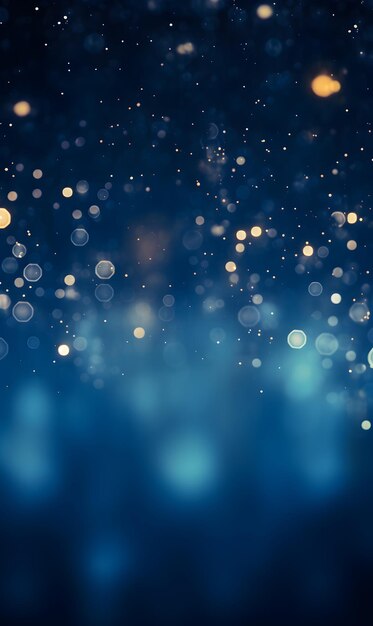 Premium Photo | Bokeh background with blue bokeh lights