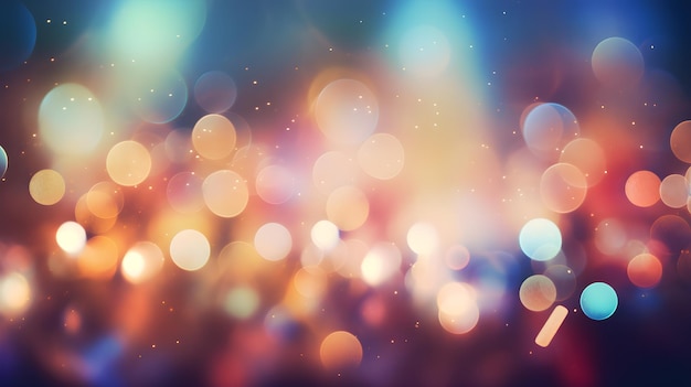 Photo bokeh backgrounds with blurred lights