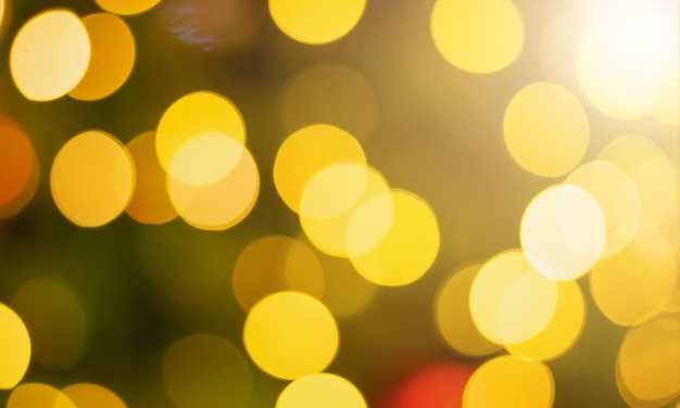 Bokeh blur yellow for app web design web page banner illustration design