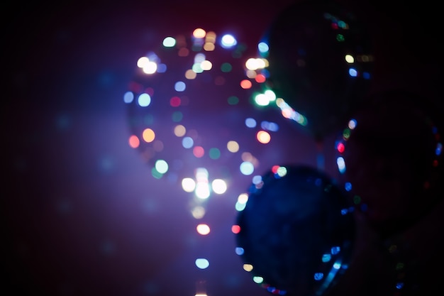 Фото Боке размытый фон светящиеся шары