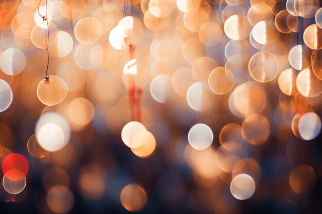 Photo bokeh christmas light